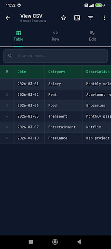 Open CSV — Viewer & Editor screenshot 3