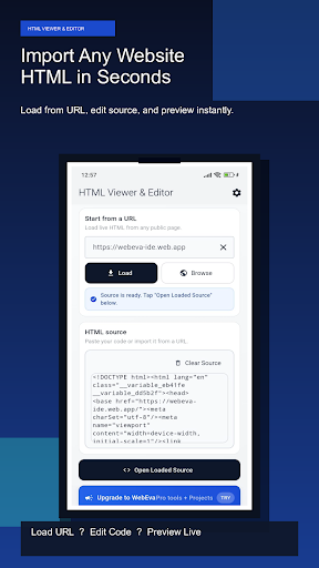 HTML Viewer & Editor - Code screenshot 1
