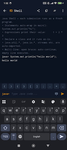 Java & Kotlin Compiler IDE screenshot 2