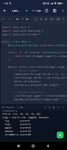 Java & Kotlin Compiler IDE screenshot 3