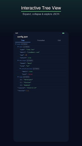 JSON Editor - Viewer & Format screenshot 2