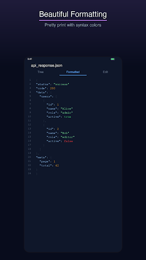JSON Editor - Viewer & Format screenshot 3