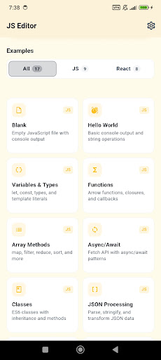 JavaScript Editor — React IDE screenshot 3