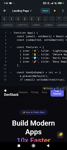 JavaScript Editor — React IDE screenshot 6