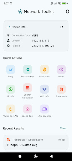 Network Toolkit: WiFi IP Tools screenshot 1