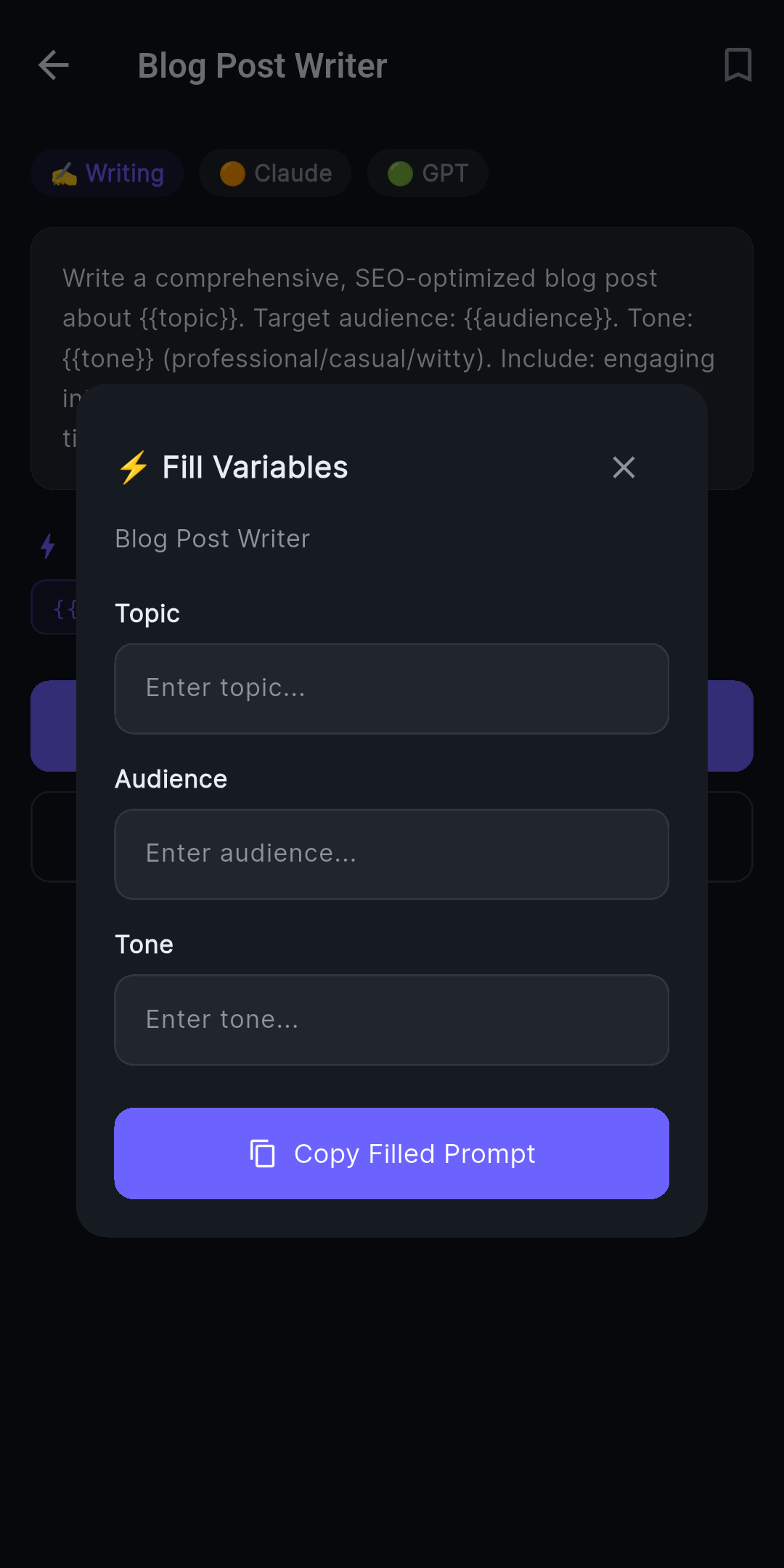 PromptCrate: AI Prompt Manager screenshot 3