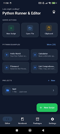 Python IDE - Offline Compiler screenshot 1