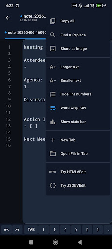 Code Editor - Text & Notepad screenshot 2