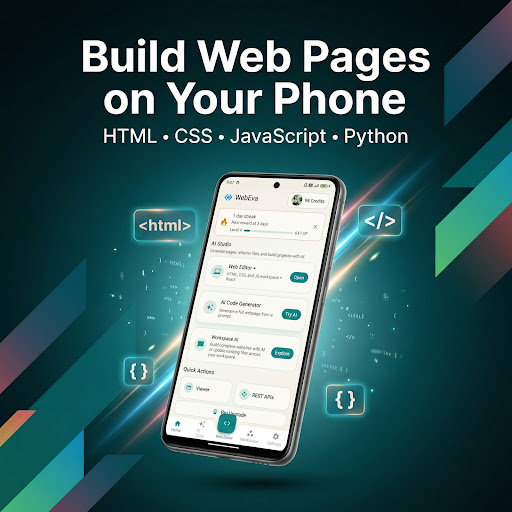 WebEva: Build Websites & Code screenshot 1