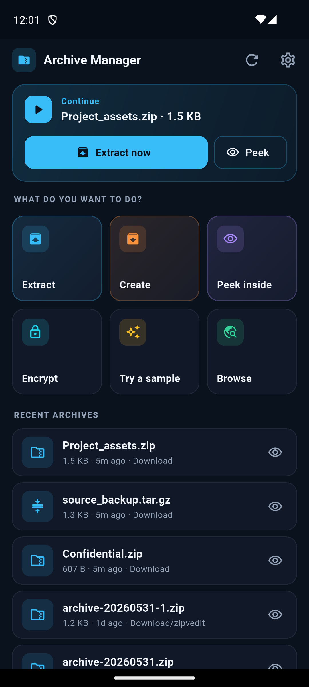 Zip Extractor — Unzip RAR 7Z screenshot 1